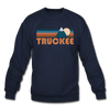 Truckee, California Sweatshirt - Retro Mountain Truckee Crewneck Sweatshirt - navy