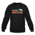 Whistler, Canada Sweatshirt - Retro Mountain Whistler Crewneck Sweatshirt - black