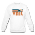 Vail, Colorado Sweatshirt - Retro Mountain Vail Crewneck Sweatshirt - white