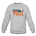 Vail, Colorado Sweatshirt - Retro Mountain Vail Crewneck Sweatshirt - heather gray