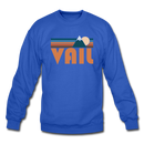 Vail, Colorado Sweatshirt - Retro Mountain Vail Crewneck Sweatshirt - royal blue