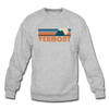 Vermont Sweatshirt - Retro Mountain Vermont Crewneck Sweatshirt