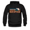 Asheville, North Carolina Hoodie - Retro Mountain Asheville Hooded Sweatshirt