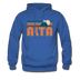 Alta, Utah Hoodie - Retro Mountain Alta Crewneck Hooded Sweatshirt - royal blue