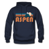 Aspen, Colorado Hoodie - Retro Mountain Aspen Crewneck Hooded Sweatshirt - navy