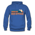 Asheville, North Carolina Hoodie - Retro Mountain Asheville Crewneck Hooded Sweatshirt - royal blue