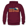 Asheville, North Carolina Hoodie - Retro Mountain Asheville Hooded Sweatshirt