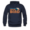 Bend, Oregon Hoodie - Retro Mountain Bend Hooded Sweatshirt