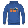 Banff, Canada Hoodie - Retro Mountain Banff Crewneck Hooded Sweatshirt - royal blue