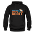 Banff, Canada Hoodie - Retro Mountain Banff Crewneck Hooded Sweatshirt - black