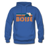 Boise, Idaho Hoodie - Retro Mountain Boise Crewneck Hooded Sweatshirt - royal blue