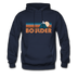 Boulder, Colorado Hoodie - Retro Mountain Boulder Crewneck Hooded Sweatshirt - navy