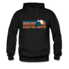 Crested Butte, Colorado Hoodie - Retro Mountain Crested Butte Hooded Sweatshirt