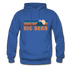 Big Bear, California Hoodie - Retro Mountain Big Bear Crewneck Hooded Sweatshirt - royal blue