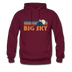 Big Sky, Montana Hoodie - Retro Mountain Big Sky Crewneck Hooded Sweatshirt - burgundy