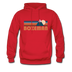 Bozeman, Montana Hoodie - Retro Mountain Bozeman Crewneck Hooded Sweatshirt - red