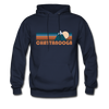 Chattanooga, Tennessee Hoodie - Retro Mountain Chattanooga Crewneck Hooded Sweatshirt - navy