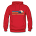Chattanooga, Tennessee Hoodie - Retro Mountain Chattanooga Crewneck Hooded Sweatshirt - red