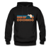 Colorado Hoodie - Retro Mountain Colorado Crewneck Hooded Sweatshirt - black