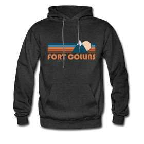 Fort Collins, Colorado Hoodie - Retro Mountain Fort Collins Hooded Sweatshirt