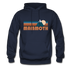 Mammoth, California Hoodie - Retro Mountain Mammoth Crewneck Hooded Sweatshirt - navy