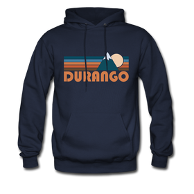 Durango, Colorado Hoodie - Retro Mountain Durango Hooded Sweatshirt