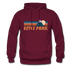 Estes Park, Colorado Hoodie - Retro Mountain Estes Park Crewneck Hooded Sweatshirt - burgundy