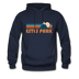 Estes Park, Colorado Hoodie - Retro Mountain Estes Park Crewneck Hooded Sweatshirt - navy