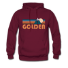 Golden, Colorado Hoodie - Retro Mountain Golden Hooded Sweatshirt