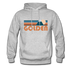 Golden, Colorado Hoodie - Retro Mountain Golden Crewneck Hooded Sweatshirt - heather gray