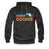 Golden, Colorado Hoodie - Retro Mountain Golden Crewneck Hooded Sweatshirt - charcoal gray