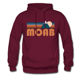 Moab, Utah Hoodie - Retro Mountain Moab Hooded Sweatshirt