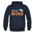 Moab, Utah Hoodie - Retro Mountain Moab Crewneck Hooded Sweatshirt - navy