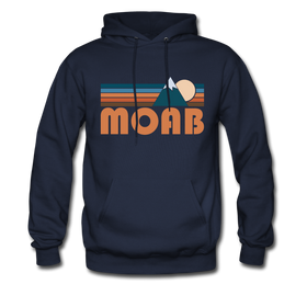 Moab, Utah Hoodie - Retro Mountain Moab Hooded Sweatshirt