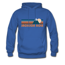 Jackson Hole, Wyoming Hoodie - Retro Mountain Jackson Hole Crewneck Hooded Sweatshirt - royal blue