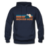 Jackson Hole, Wyoming Hoodie - Retro Mountain Jackson Hole Crewneck Hooded Sweatshirt - navy