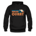 Ouray, Colorado Hoodie - Retro Mountain Ouray Crewneck Hooded Sweatshirt - black