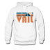Vail, Colorado Hoodie - Retro Mountain Vail Crewneck Hooded Sweatshirt - white
