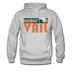 Vail, Colorado Hoodie - Retro Mountain Vail Crewneck Hooded Sweatshirt - heather gray