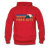 Park City, Utah Hoodie - Retro Mountain Park City Crewneck Hooded Sweatshirt - red