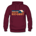 Ridgway, Colorado Hoodie - Retro Mountain Ridgway Crewneck Hooded Sweatshirt - burgundy