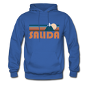 Salida, Colorado Hoodie - Retro Mountain Salida Crewneck Hooded Sweatshirt - royal blue