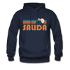 Salida, Colorado Hoodie - Retro Mountain Salida Crewneck Hooded Sweatshirt - navy