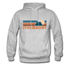 Steamboat, Colorado Hoodie - Retro Mountain Steamboat Crewneck Hooded Sweatshirt - heather gray