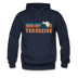 Tennessee Hoodie - Retro Mountain Tennessee Crewneck Hooded Sweatshirt - navy
