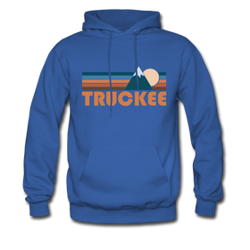 Truckee, California Hoodie - Retro Mountain Truckee Crewneck Hooded Sweatshirt - royal blue