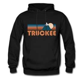 Truckee, California Hoodie - Retro Mountain Truckee Crewneck Hooded Sweatshirt - black