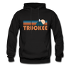 Truckee, California Hoodie - Retro Mountain Truckee Crewneck Hooded Sweatshirt - black