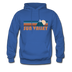 Sun Valley, Idaho Hoodie - Retro Mountain Sun Valley Crewneck Hooded Sweatshirt - royal blue