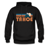 Tahoe, California Hoodie - Retro Mountain Tahoe Crewneck Hooded Sweatshirt - black